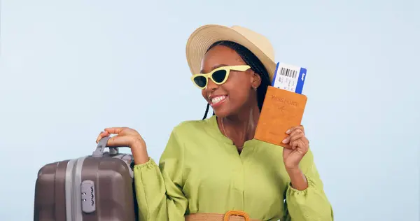 depositphotos_685131820 stock photo happy african woman passport studio